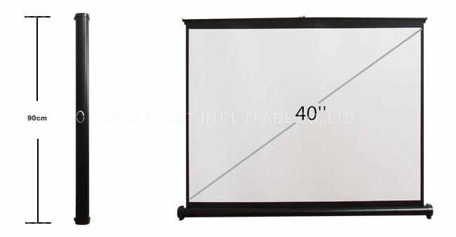 40'' Pull-up Portable Tabletop Projection Screen Tabletop Projectors Screen Ultraportable Table Professional Mini Screen